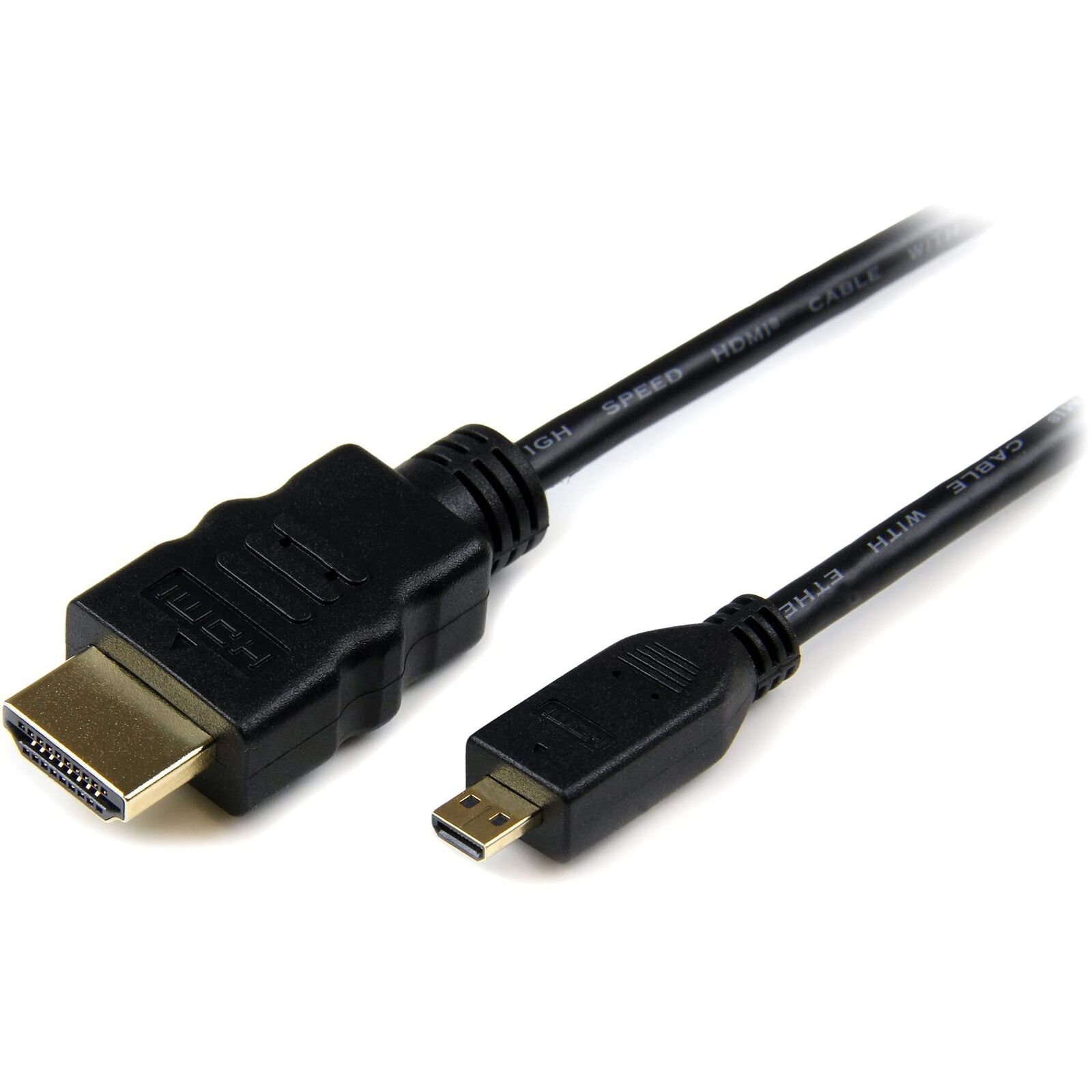 StarTech.com HDADMM1M 1 m High Speed HDMI Cable with Ethernet, HDMI to HDMI Micr