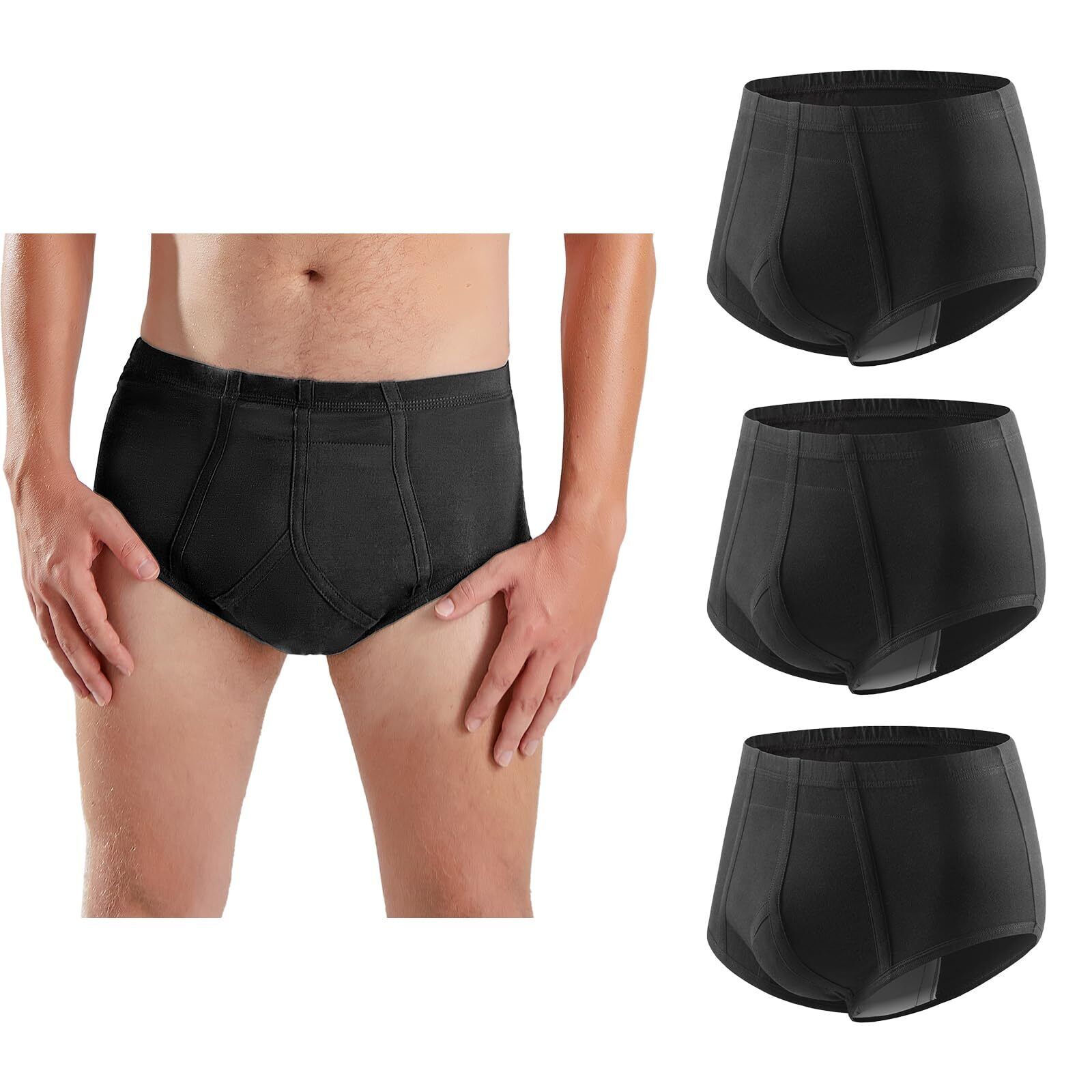 Carer Confezione da 3 Slip per Incontinenza Maschile Riutilizzabile (b6T)