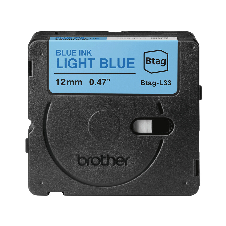 Brother BTAG-L33 nastro per etichettatrice Blue on light blue