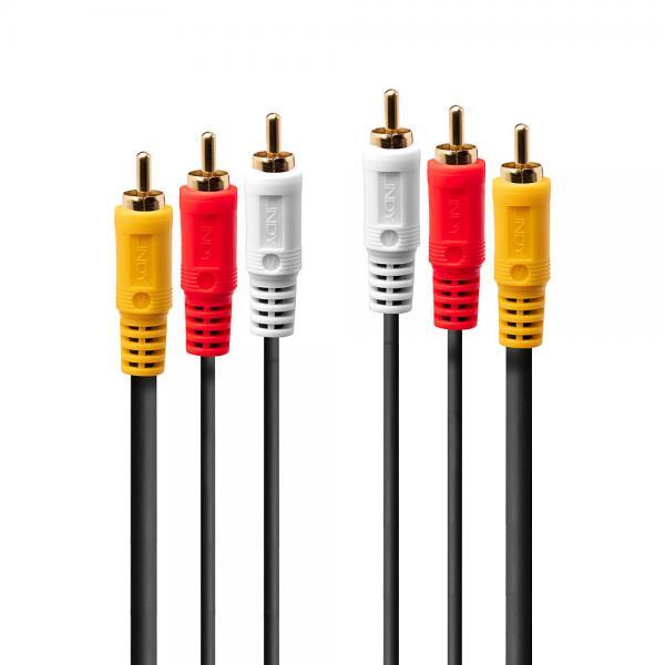 Cavo Audio/Video 3 x RCA, 1m