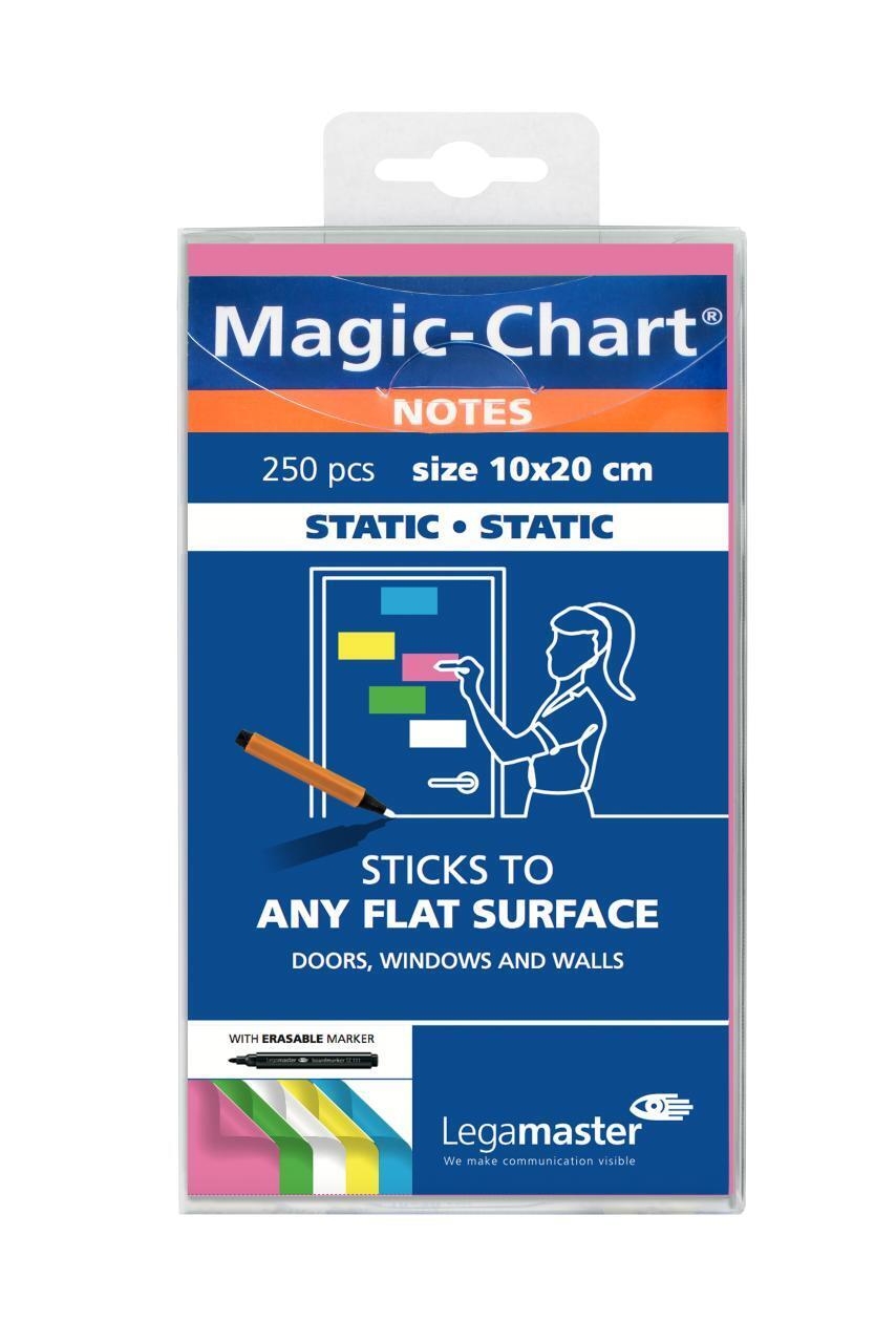 Legamaster Magic-Chart notes 10x20cm assorted Pack of 250 sheets