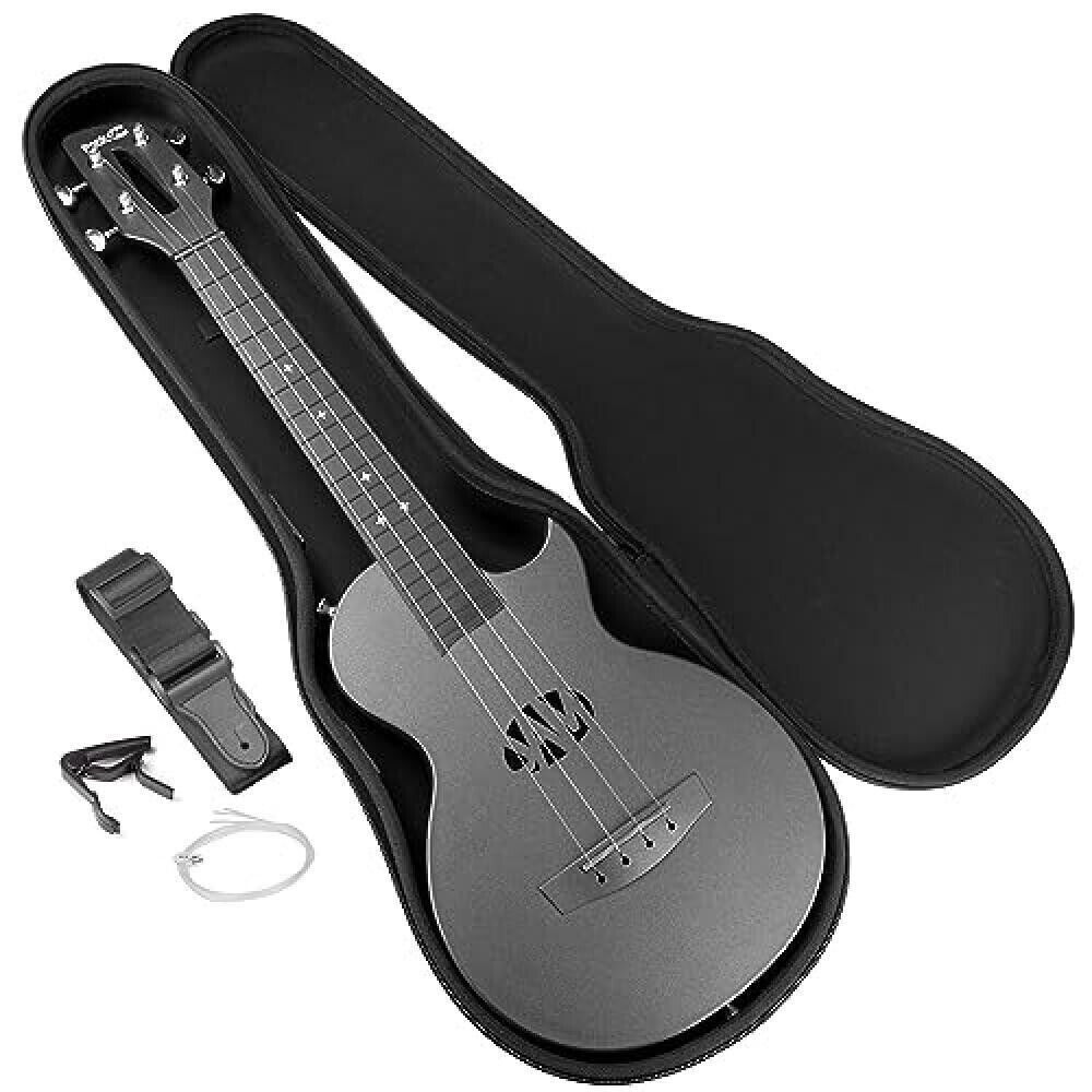 RockJam Carbon Fibre Ukulele completo di custodia e fascia  NUOVO