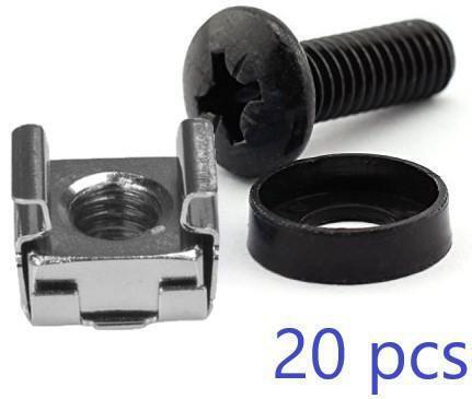 LOGON RAX106 porta accessori Confezione di dadi in gabbia (M6 CAGE NUT SET AND M