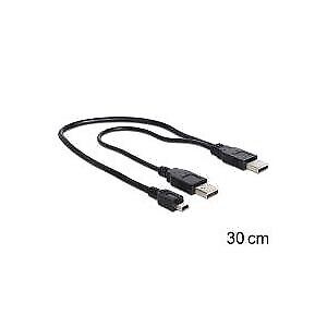 Cavo Delock 2 x USB 2.0-A maschio  USB mini a 5 pin