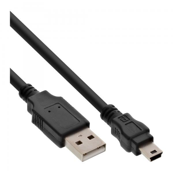 Inline Cavo Usb 2.0 Mini, A M / B M (5pol.), 1,5m, Sony, Casio, Palm, Canon, hp