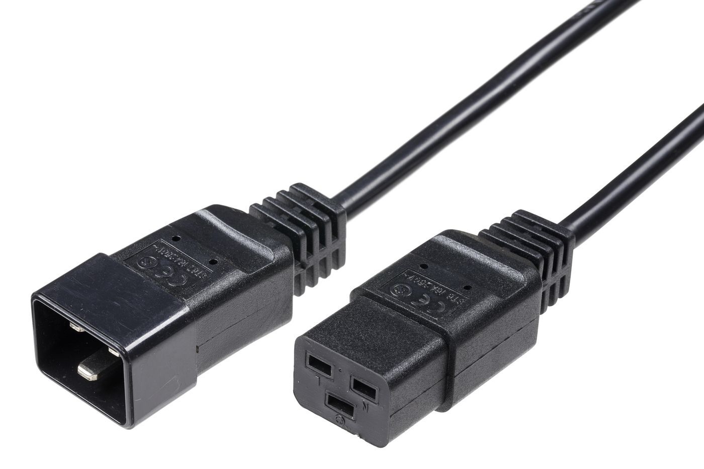 MicroConnect Power Cord C19 - C20 16A 3m  Black,