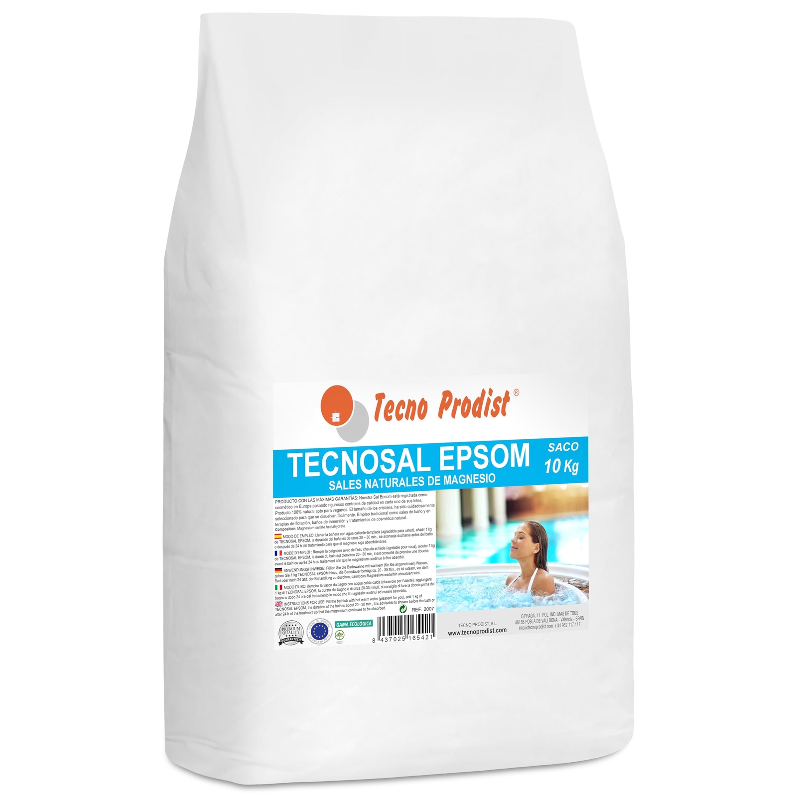 TECNOSAL EPSOM by TECNO PRODIST Sali di Epsom (Sacco 10 Kg) Sale da (l1F)