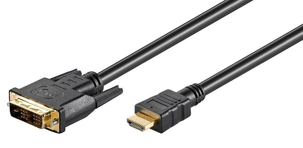 MicroConnect HDMI 19 - DVI-D 18+1 3m M-M  Resolution :  HDTV up to