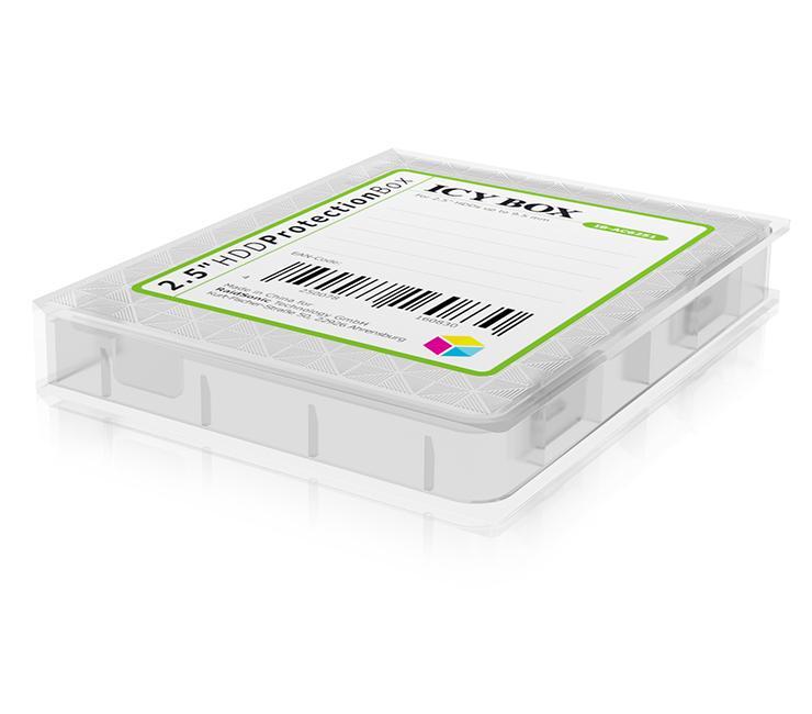 Schutzgehuse fr 25" Festplatten  Transparent  Kunststoff  stapelbar