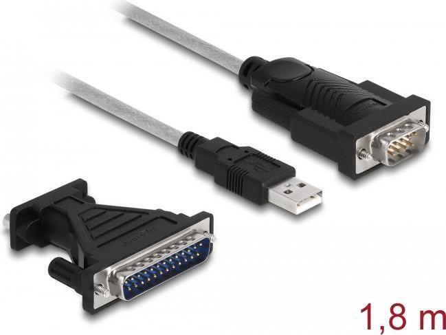 Delock Adattatore USB 2.0 Tipo-A a 1 x seriale RS-232 D-Sub 9 Adattatore D-Sub 2
