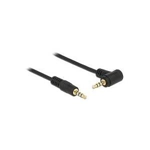 Delock cavo jack 35 mm 4 pin maschio  maschio angolato 5 m nero