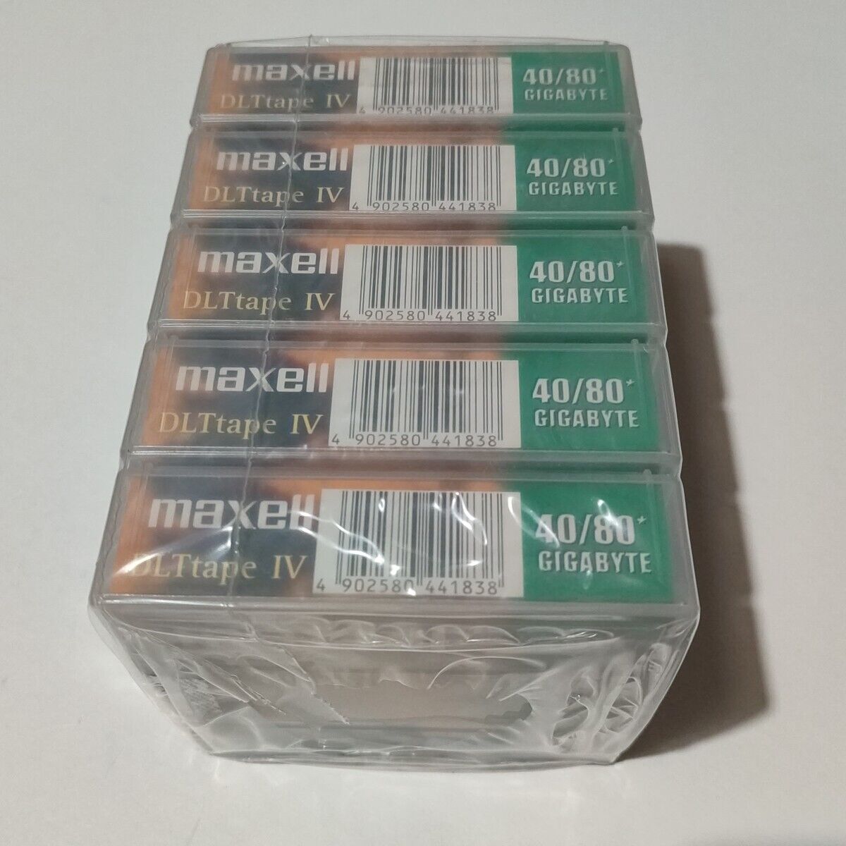 🟢 Pack of 5 x Maxell DLT4 DLTtape IV Data Tape Cartridges 40/80GB SEALED!