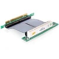 Delock riser card PCI 32-bit  PCI 32-bit con cavo flessibile da 7 cm diretto a s