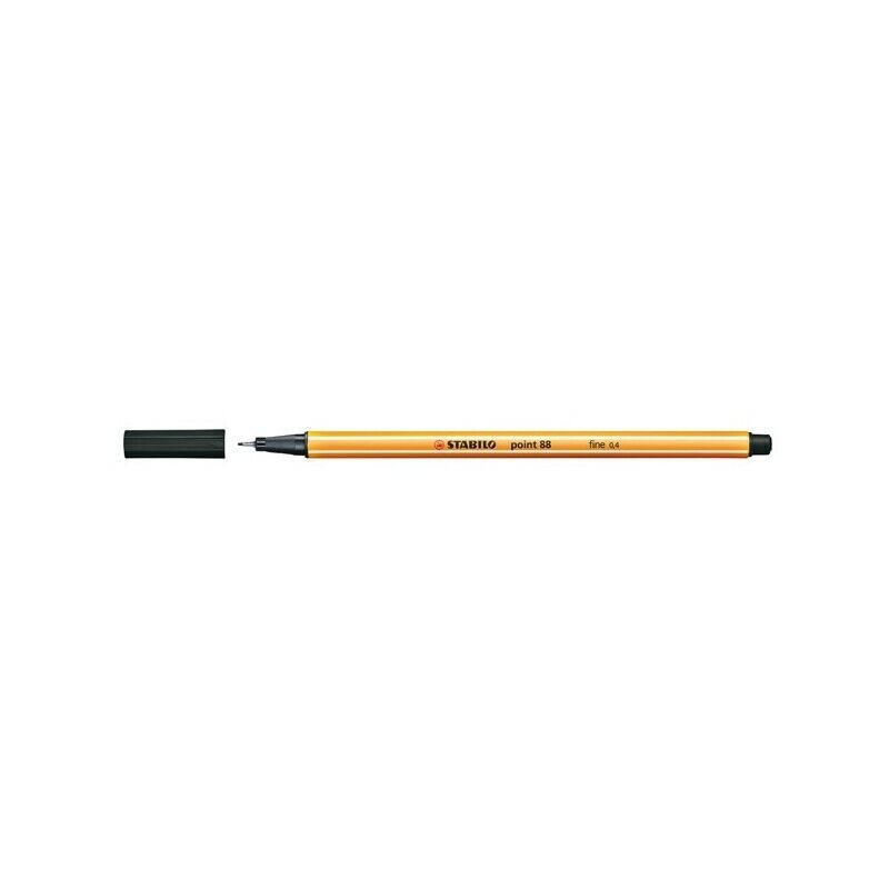 Pennarello Fineliner Stabilo Point 88 NERO 0.4 mm 88/46 (10 Pz)