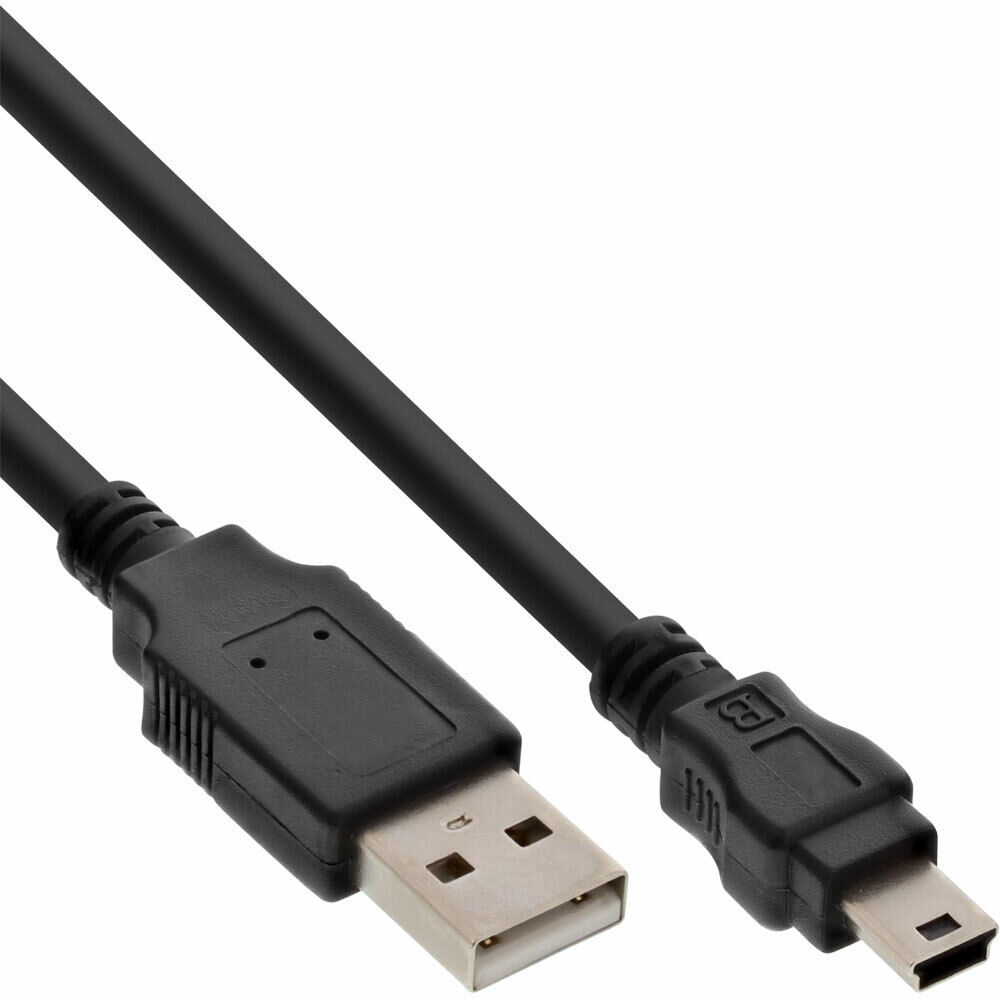 INL InLine® Cavo USB 2.0 Mini, A maschio / Mini-B maschio (5pol.), 3m, nero, So