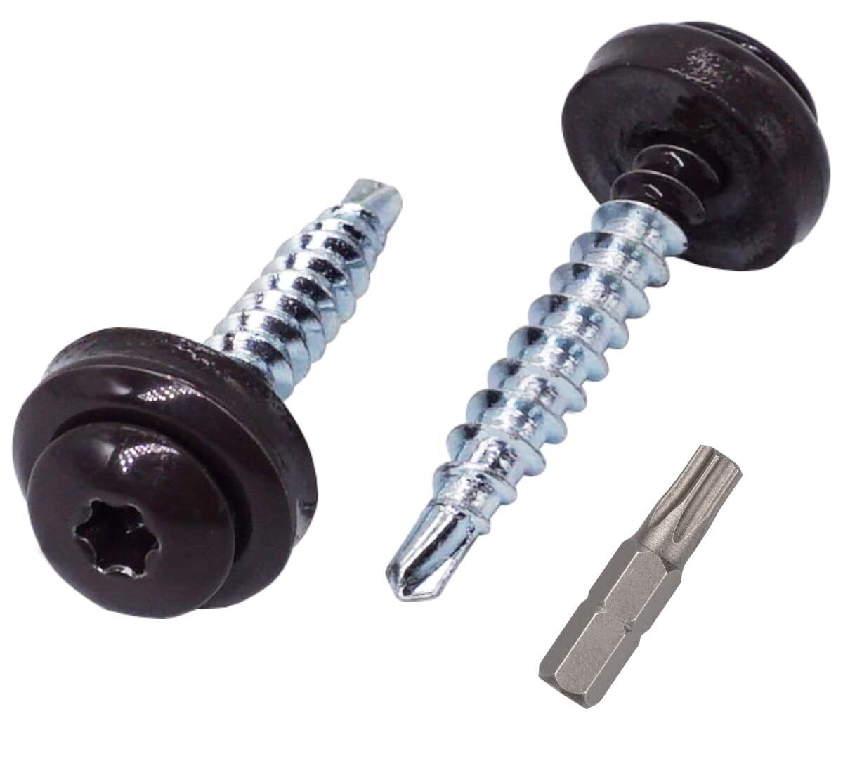 Confezione da 60 viti Torx per coperture metalliche, 4,8 x 35 mm, (u0Y)