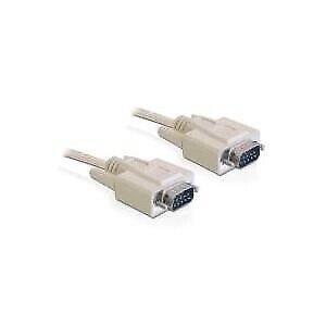 DeLOCK - Cavo seriale - DB-9 (M) - DB-9 (M) - 100 m - beige - Cina (82983)