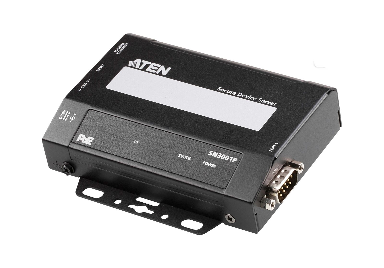 ATEN 1-Port RS-232 Secure Device Server over Ethernet Transmission with PoE