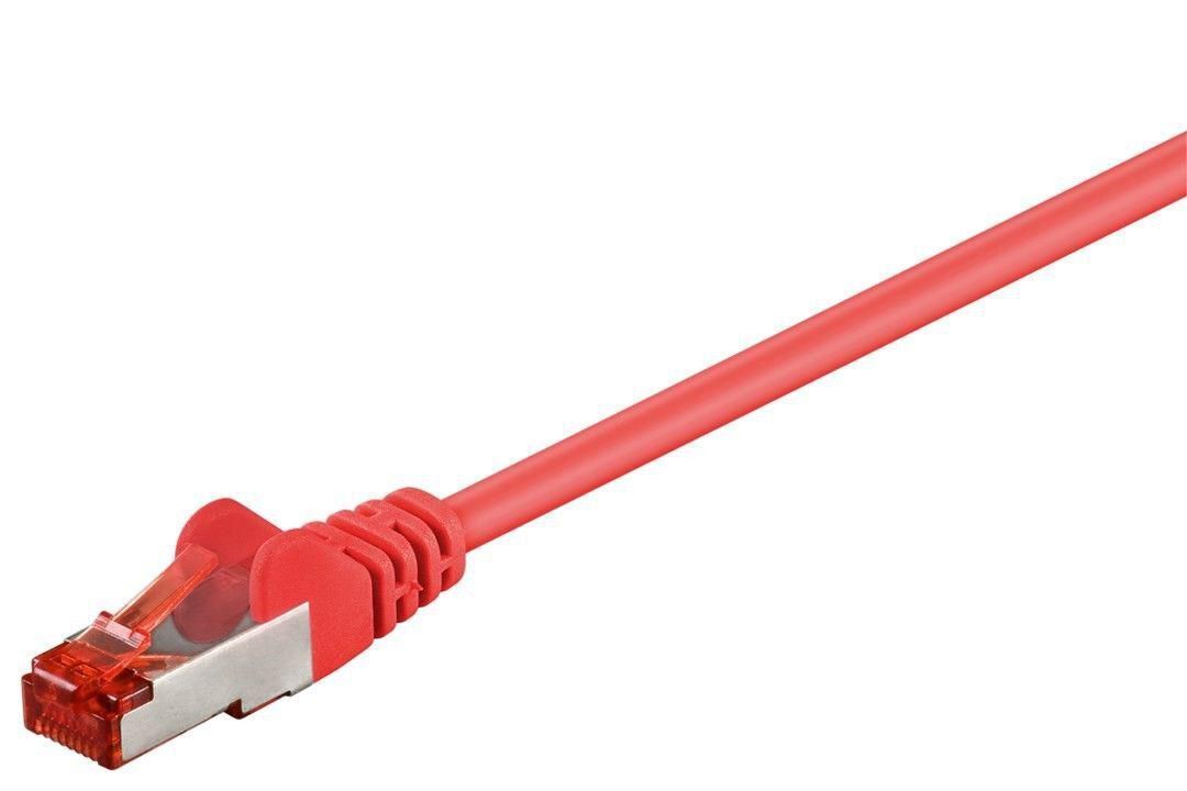 MicroConnect S/FTP CAT6 15m Red LSZH  PiMF (Pairs in metal foil)