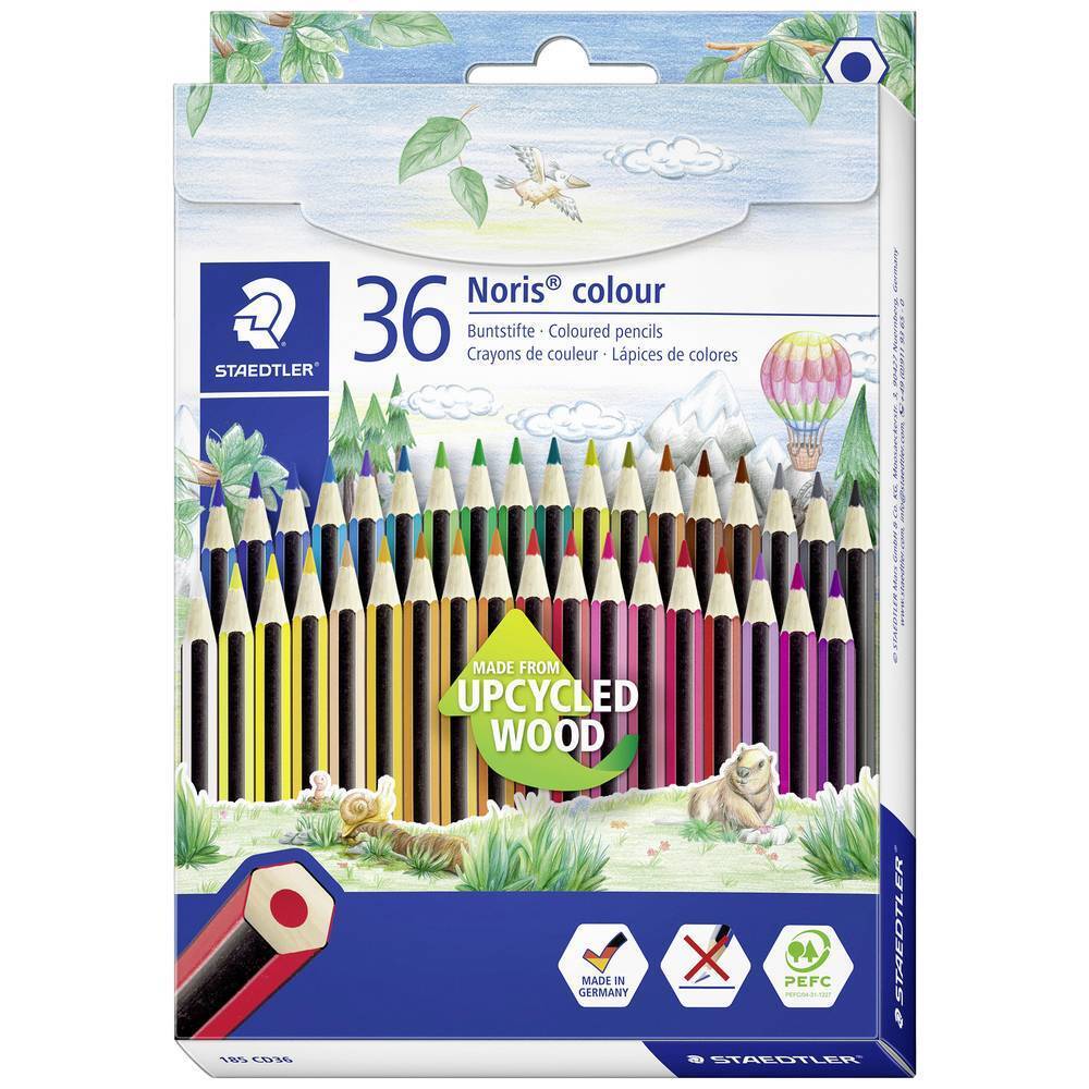 Staedtler Matita Noris colour esagonale 185 CD36 colori assortiti 36 pz.
