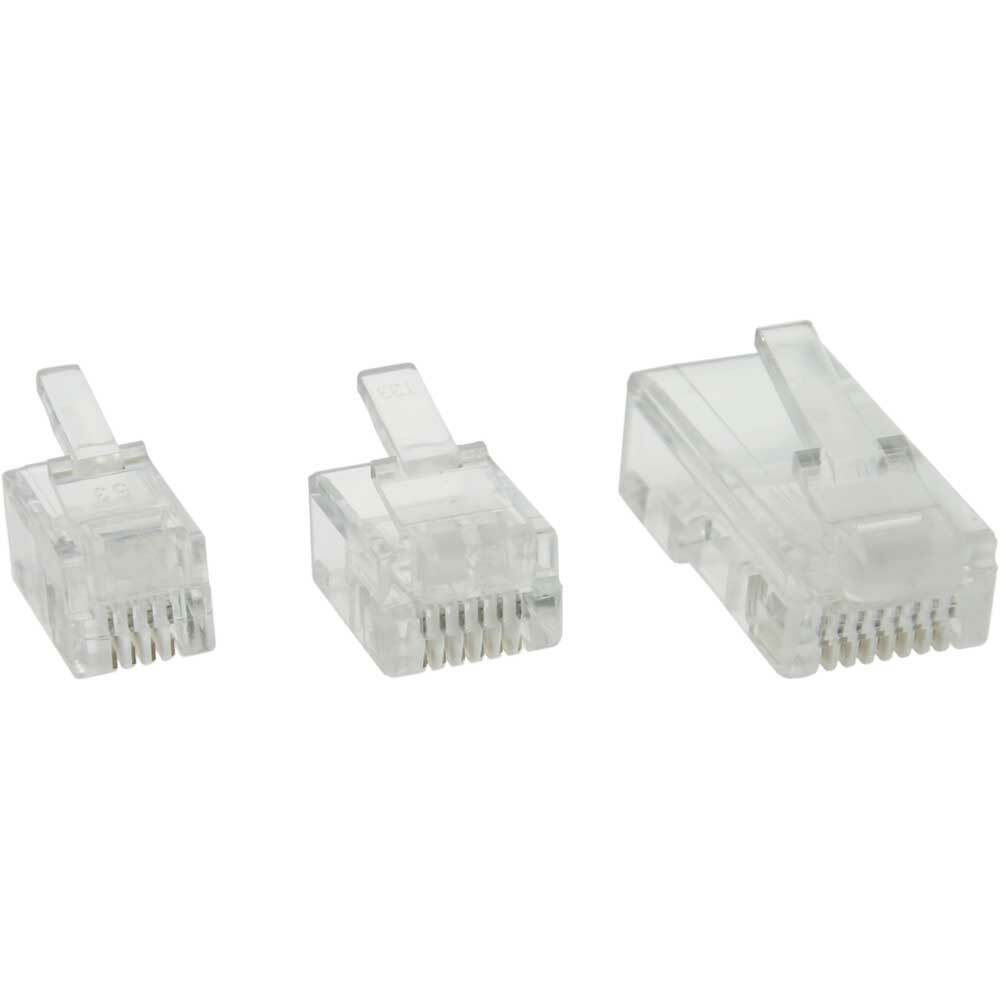 INL InLine® Plug Modulare, telefonico, ISDN a crimpare su cavo piatto, RJ45 (8P