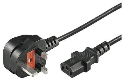 MicroConnect Power Cord UK Type G - C13 1M  UK Type G, BS 1363 - C13