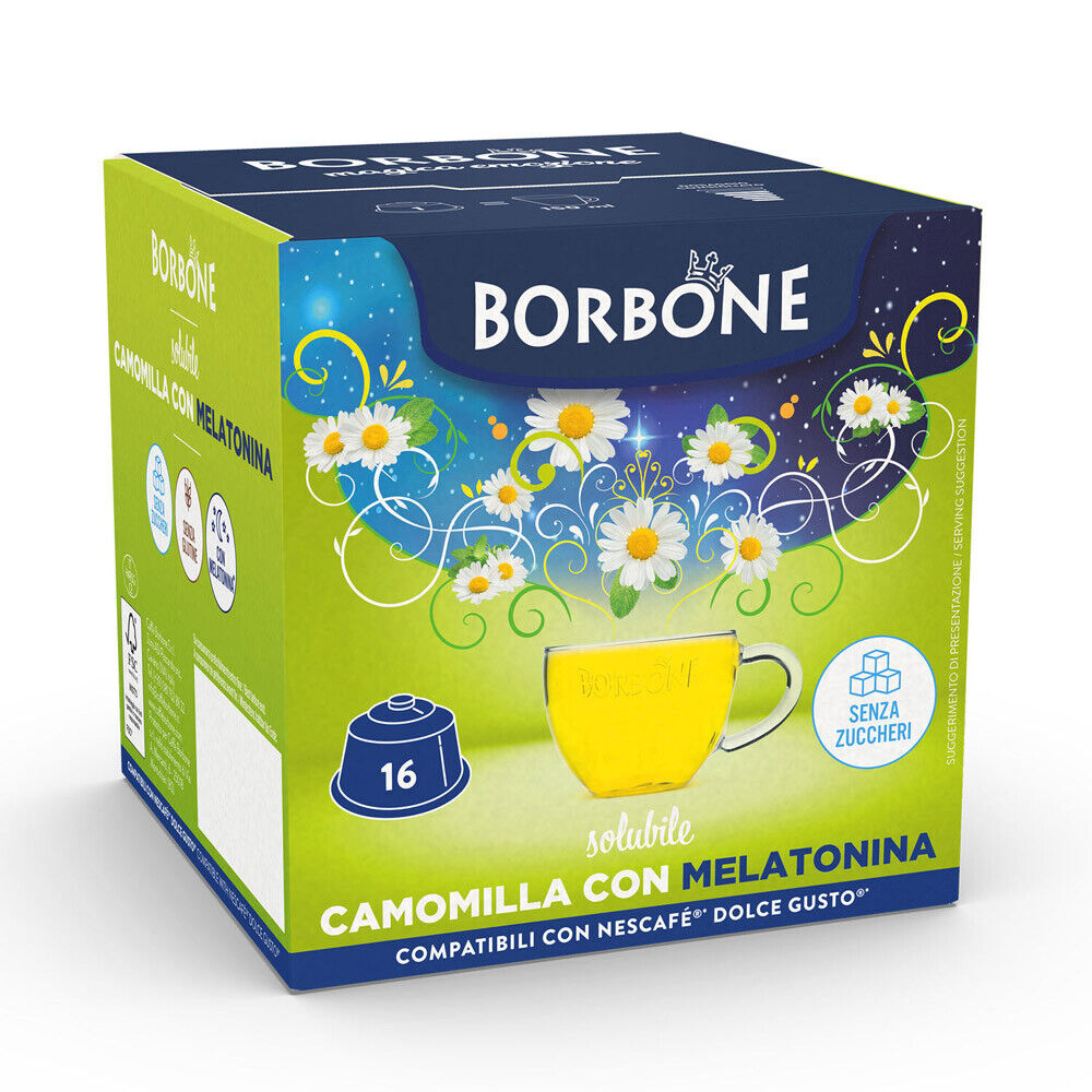 Caffè Borbone capsule Dolce Gusto CAMOMILLA & MELAT. - conf. 16 pz.