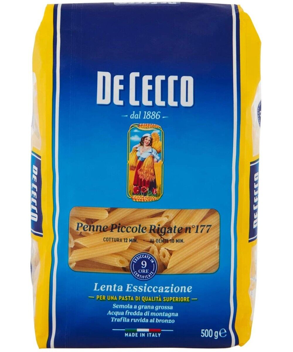 DE CECCO PENNE PICCOLE RIGATE N 177 GR 500 X 10