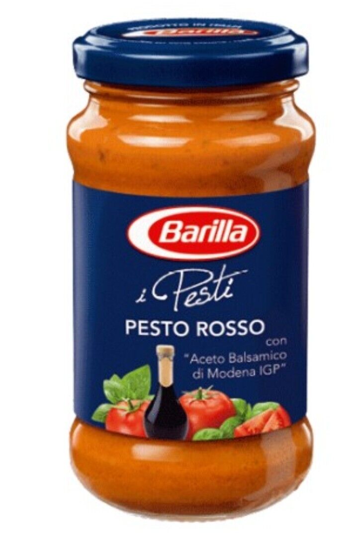 PESTO ROSSO BARILLA POMODORO BASILICO ACETO DI MODENA IGP GRANA DOP SUGHI 190 gr