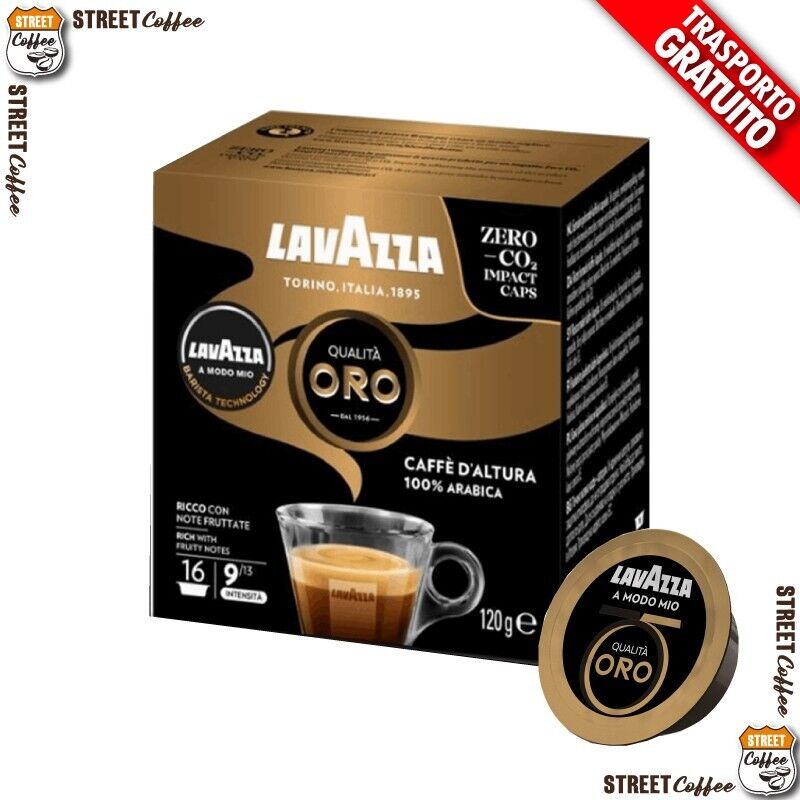 64 CIALDE CAPSULE CAFFE' LAVAZZA A MODO MIO QUALITA' ORO ALTURA ORIGINALI *