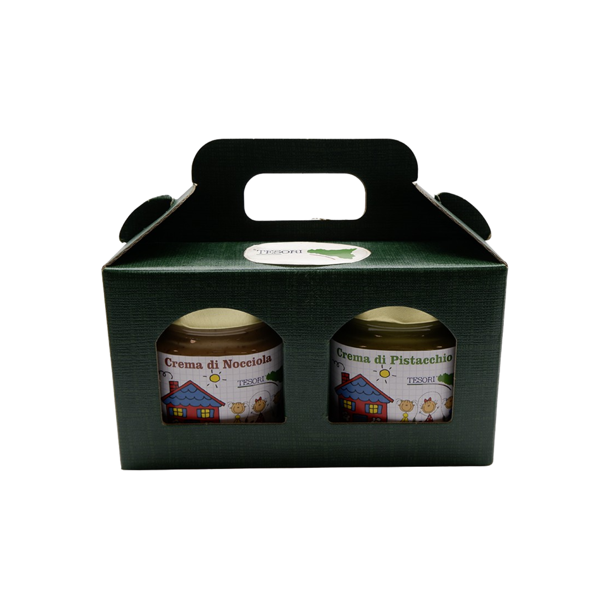 Box di Creme Spalmabili alla Nocciola e al Pistacchio 200g