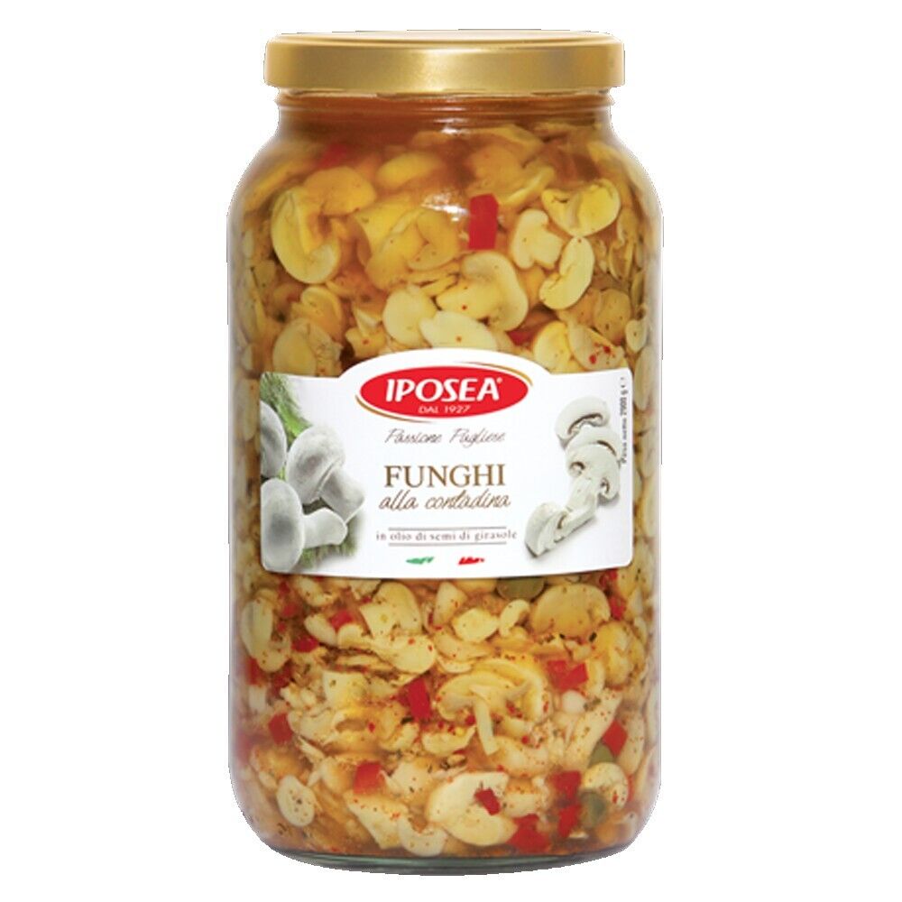 IPOSEA FUNGHI ALLA CONTADINA IN OLIO DI SEMI DI GIRASOLE 3100 ML.