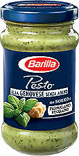 PESTO GENOVESE SENZA AGLIO BARILLA BASILICO ITALIANO PARMIGIANO DOP SUGHI 190gr