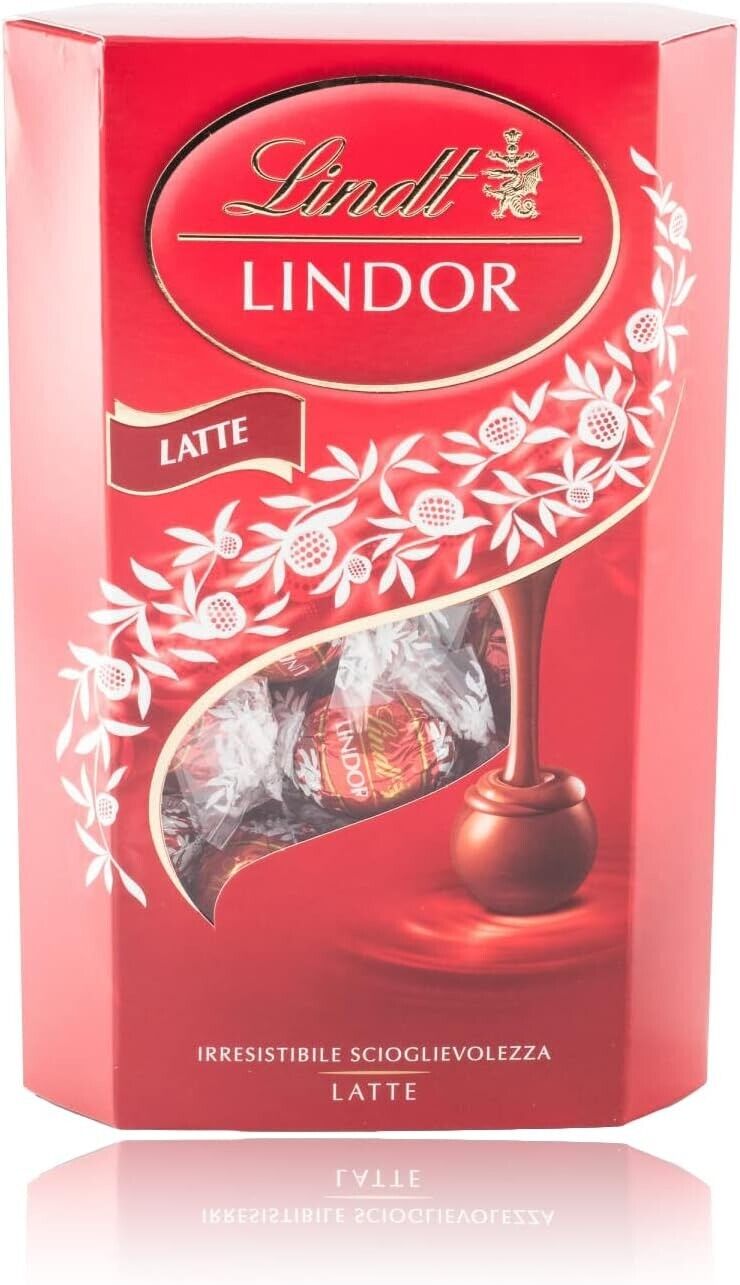 Lindt Cornet Praline Cioccolato a Latte con Morbido Ripieno 337g