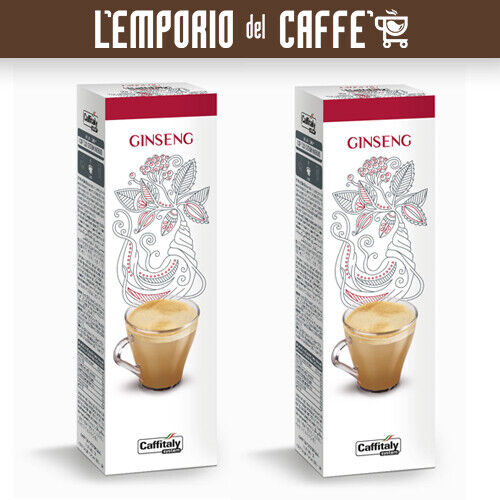 Caffè Caffitaly Ecaffè Ginseng 100 Capsule Cialde - 100% Originale