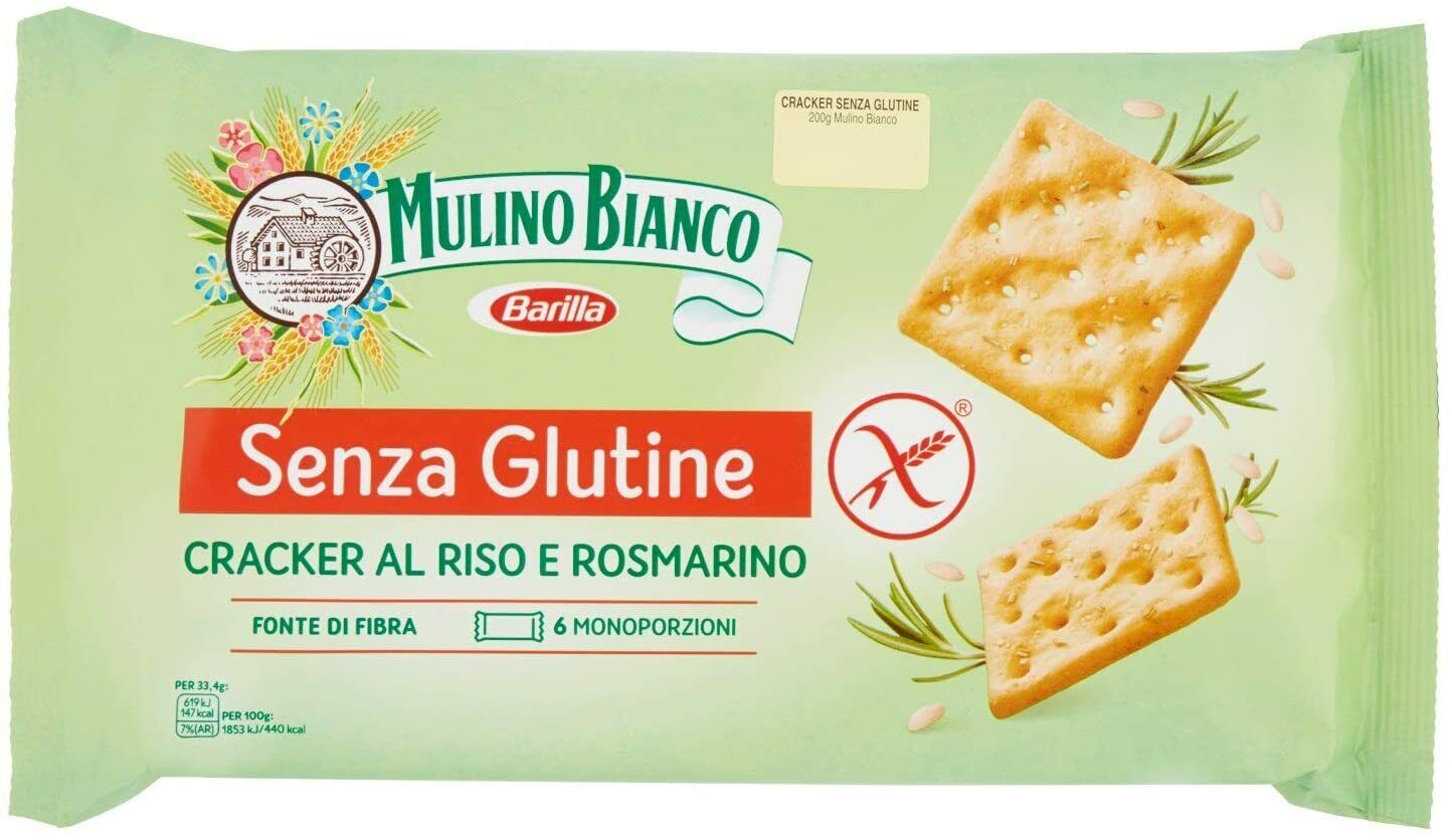 Barilla Cracker Riso Gluten Free - 6 Monoporzioni [200 gr] - [confezione da 5]