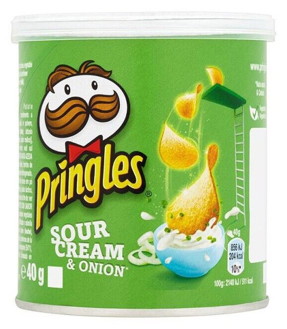 PRINGLES PATATINE SOUR CREAM & ONION GR. 40 X 12 CONFEZIONI