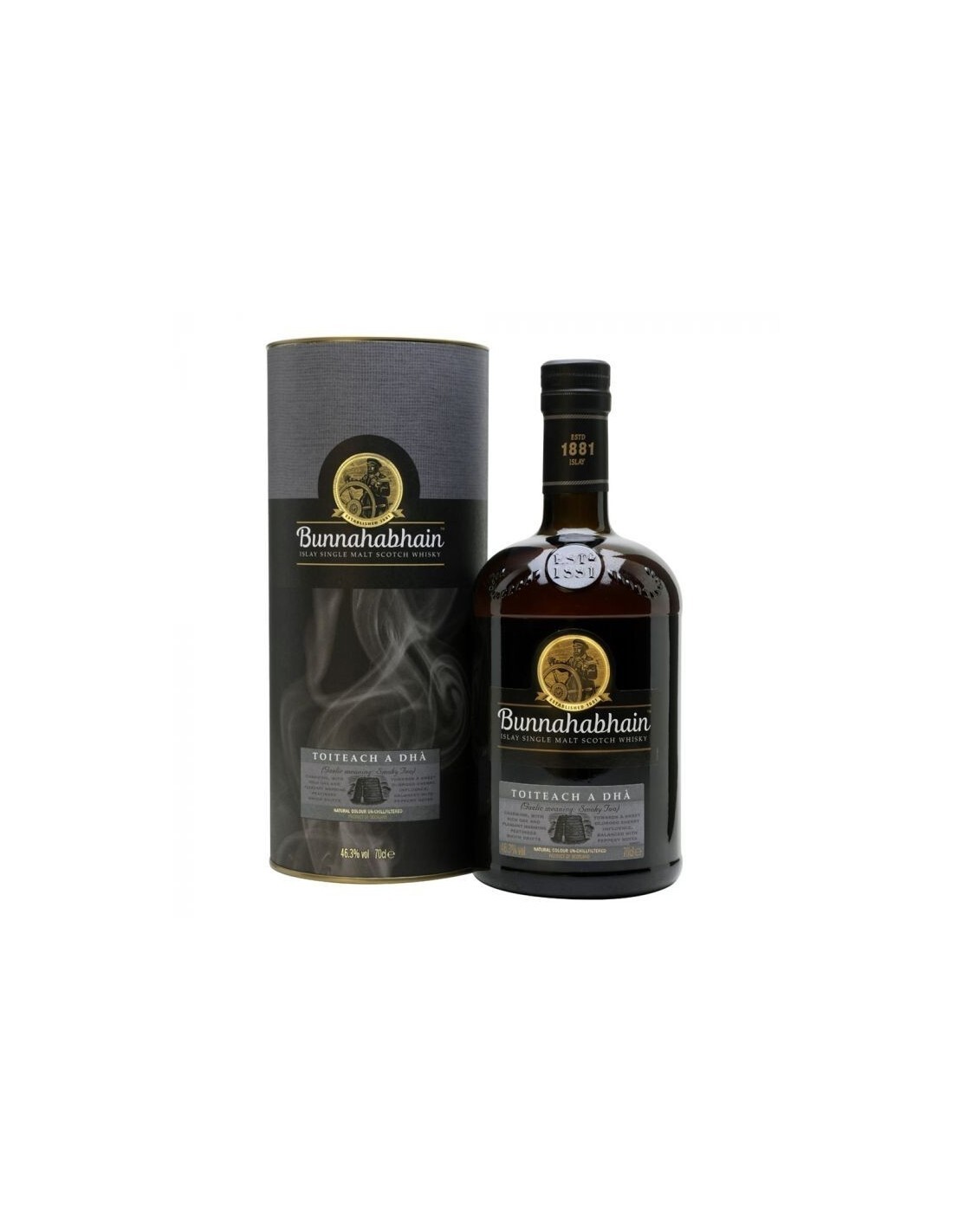 BUNNAHABHAIN TOITEACH A DHA' WHISKY 46° CL70 BOX