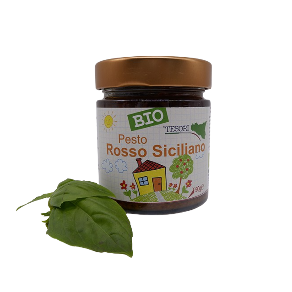 Pesto Rosso Di Sicilia 90g da Riscaldare per Pasta e Bruschetta