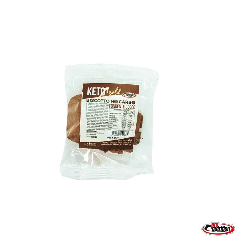 PRO NUTRITION Biscotto Keto Nocarbo FONDENTE COCCO 1x60g