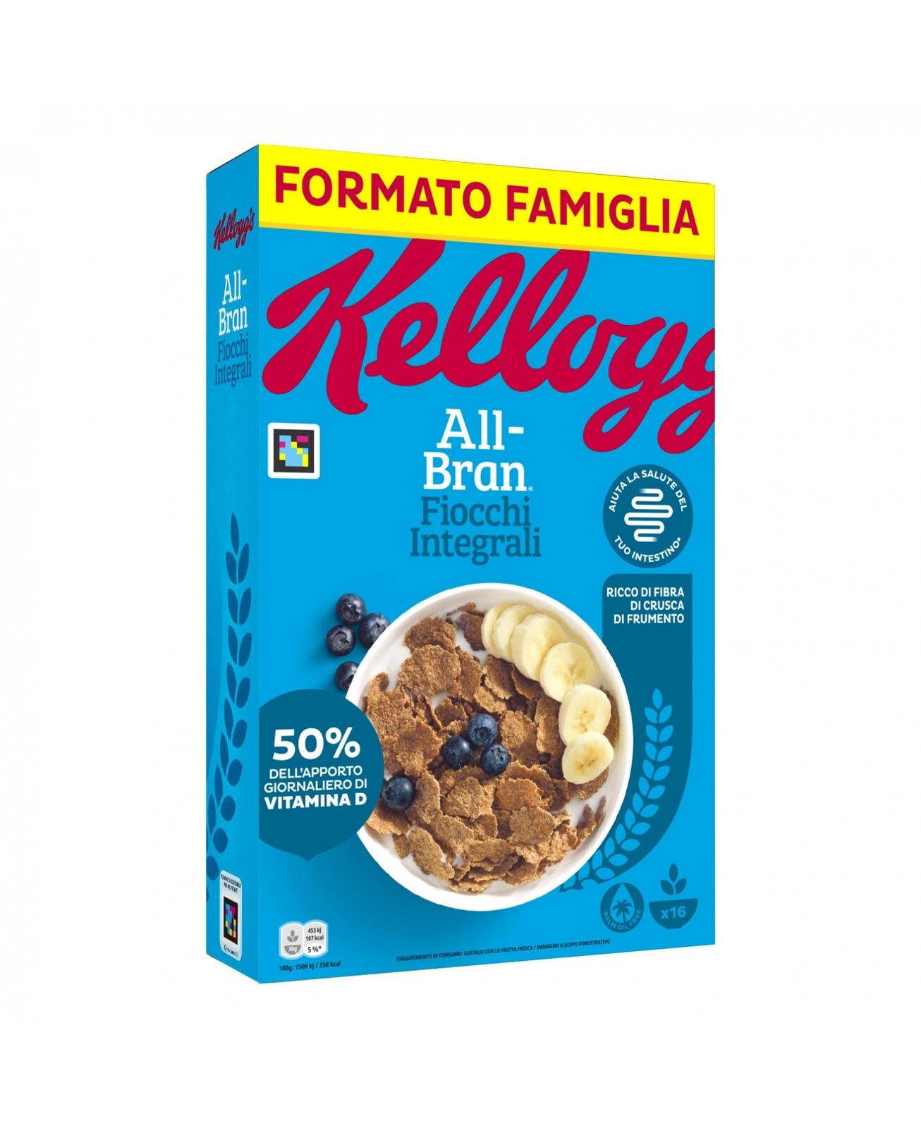 1 Kellogg's all bran  Morning 500 G - fiocchi integrali