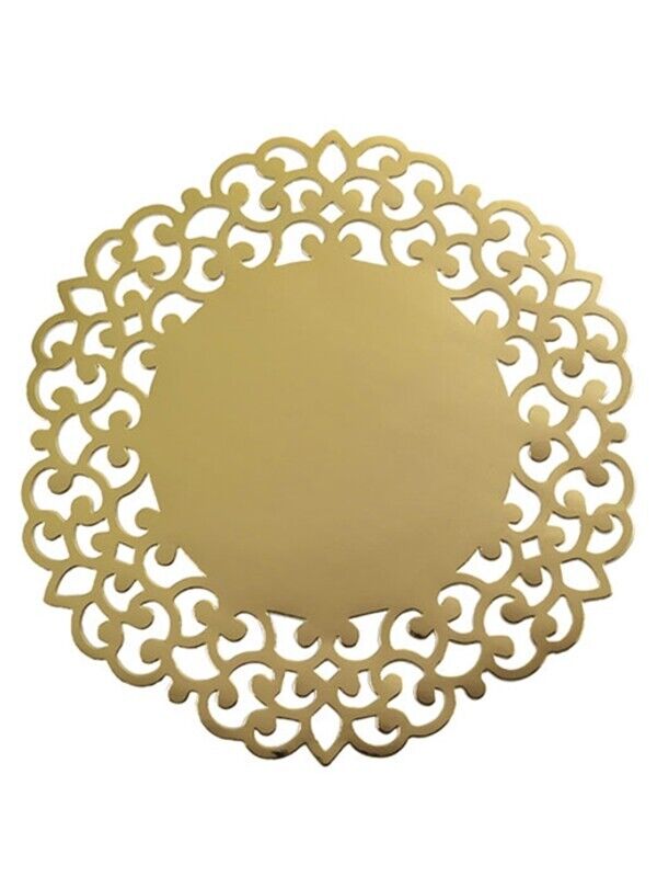 SOTTO PIATTO TONDO BAROQUE ORO 4 PZ 33 CM