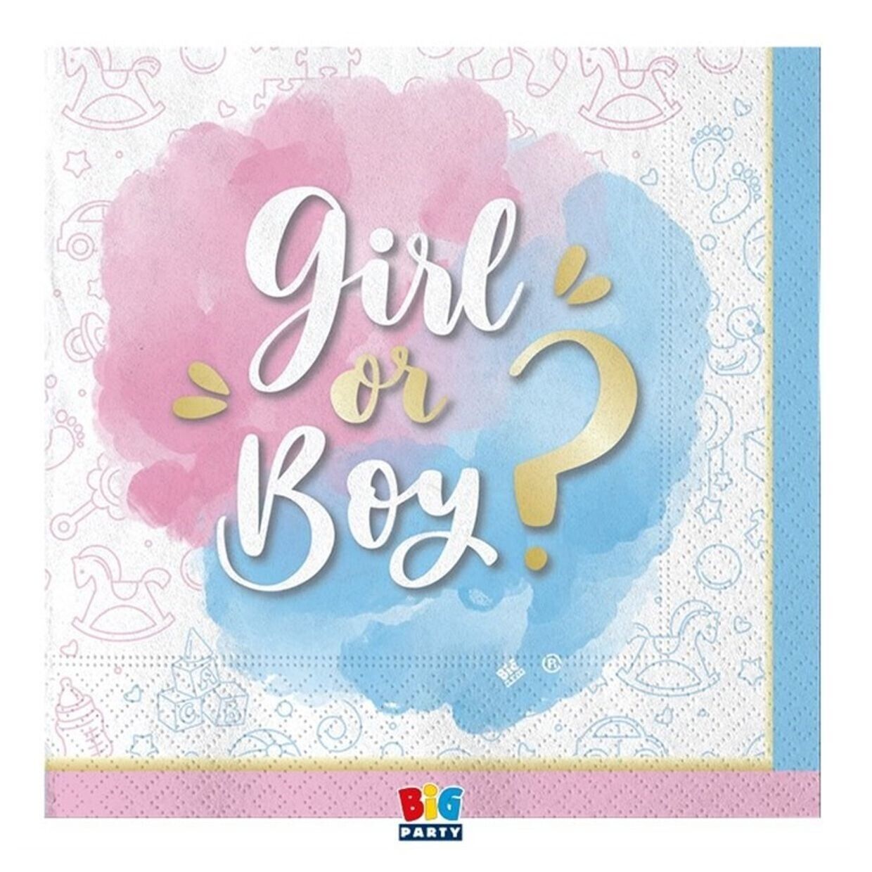 TOVAGLIOLI GENDER REVEAL GIRL OR BOY? 20 PZ 33 CM