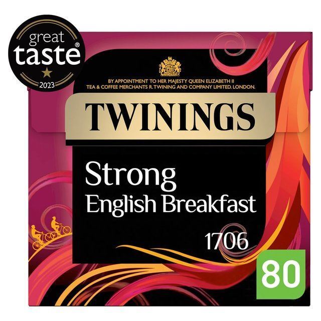 Twinings 1706 Inglese Forte Colazione 80 X Bustine Tè