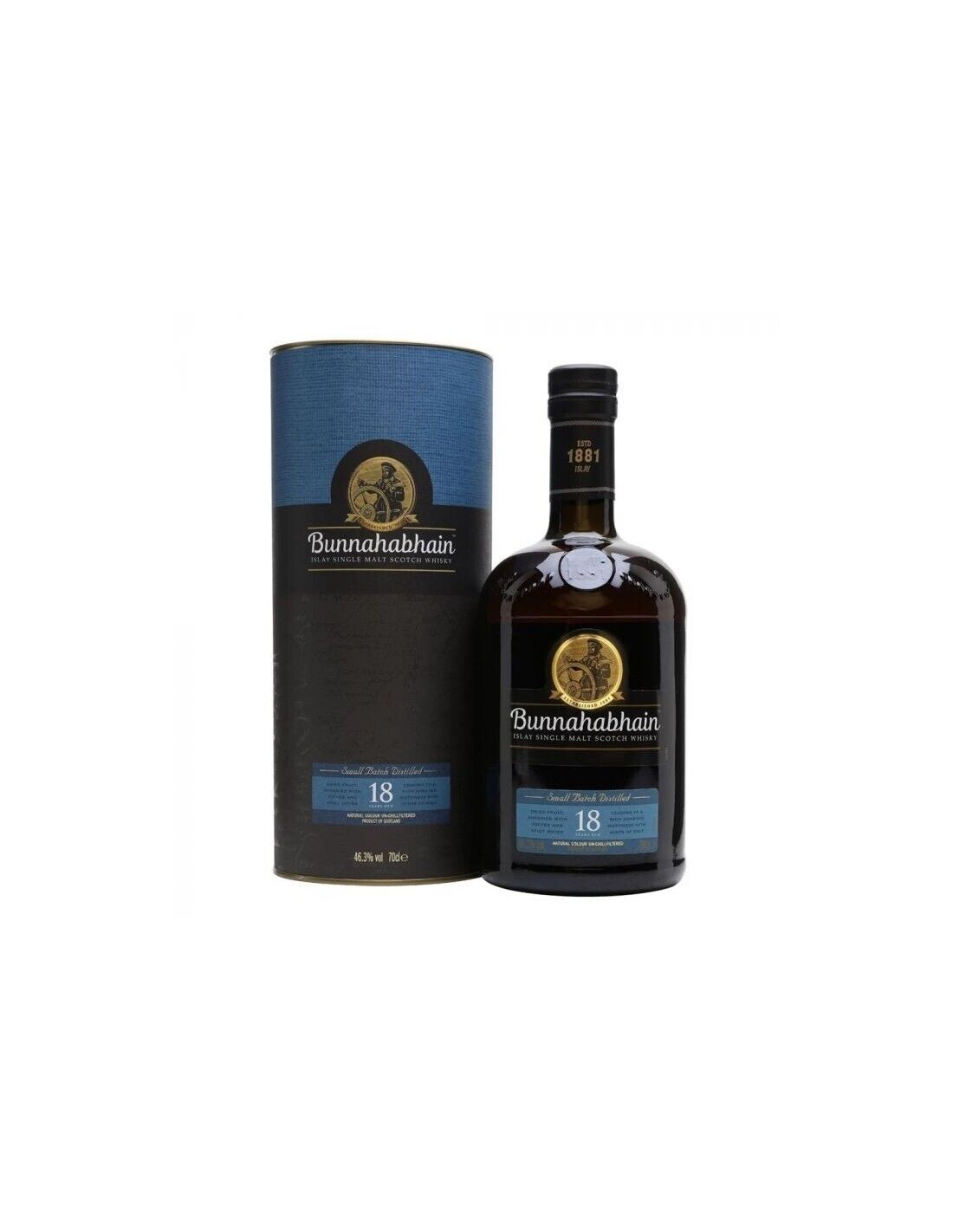 BUNNAHABHAIN  WHISKY 18YO CL. 70 BOX