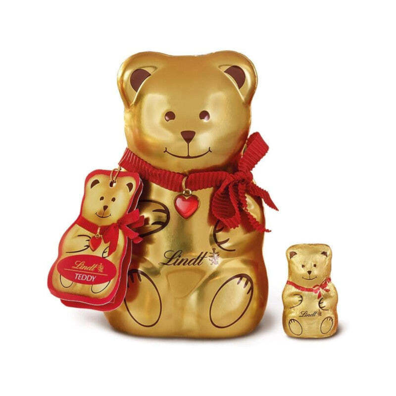 LINDT Latta Orsetto Teddy di Natale Cioccolato al Latte 70 Gr