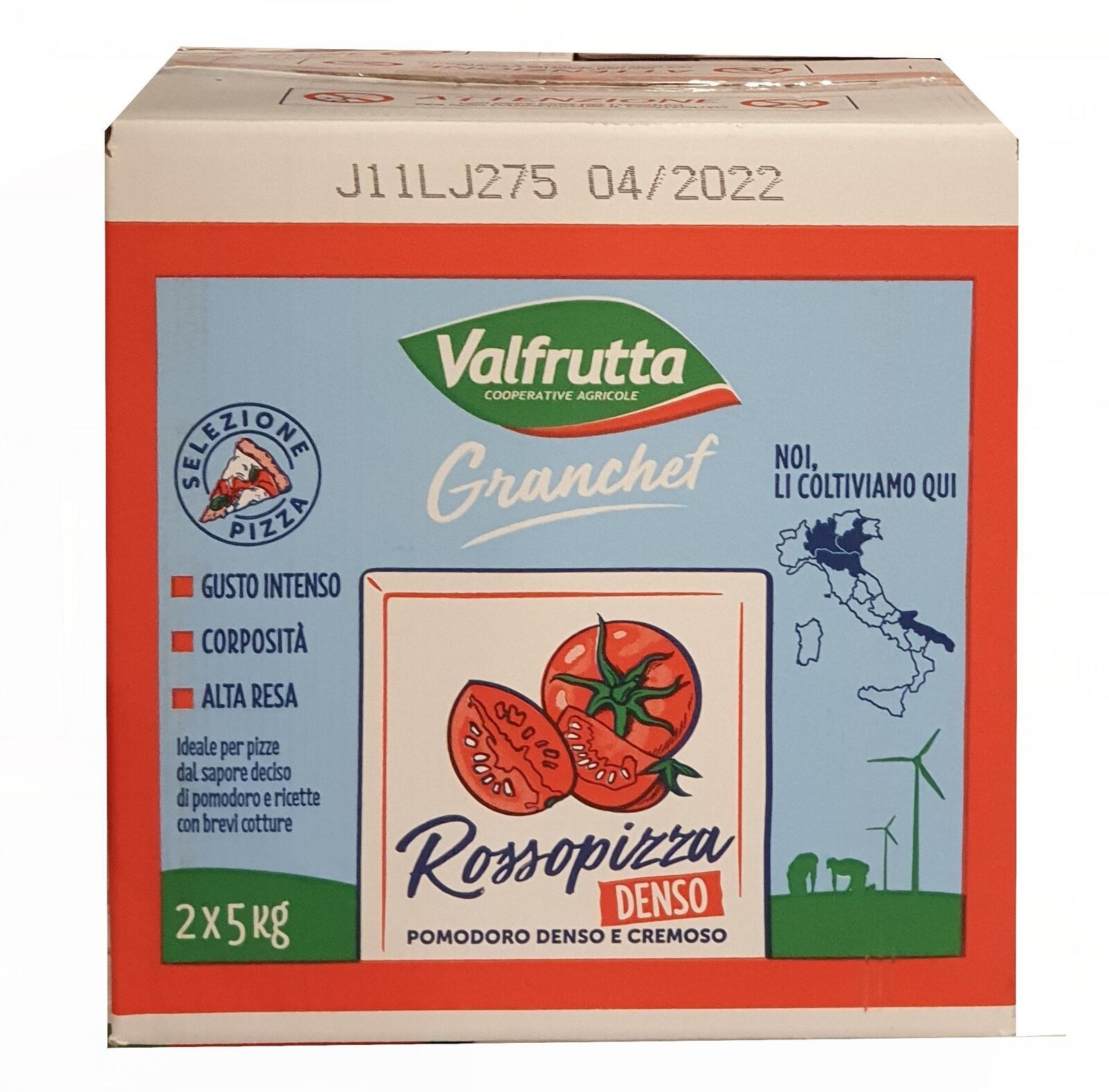 Valfrutta Rossopizza Denso 2 x 5 kg