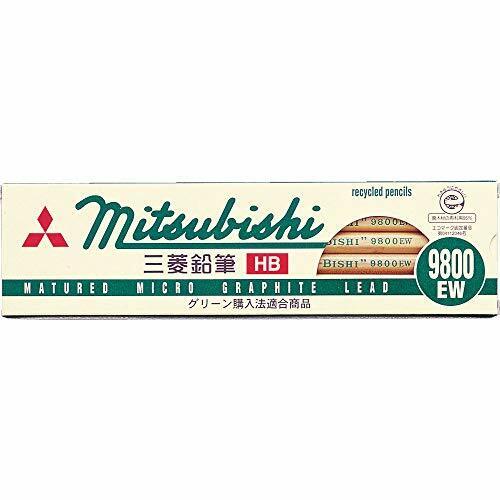 K9800EWB Matita Riciclata Mitsubishi 9800EW B 12 Pezzi NUOVO Dal Giappone