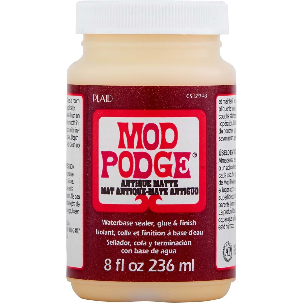 236 ML di MOD PODGE COLLA Antique Matte opaca anticante per DECOUPAGE SCRAP