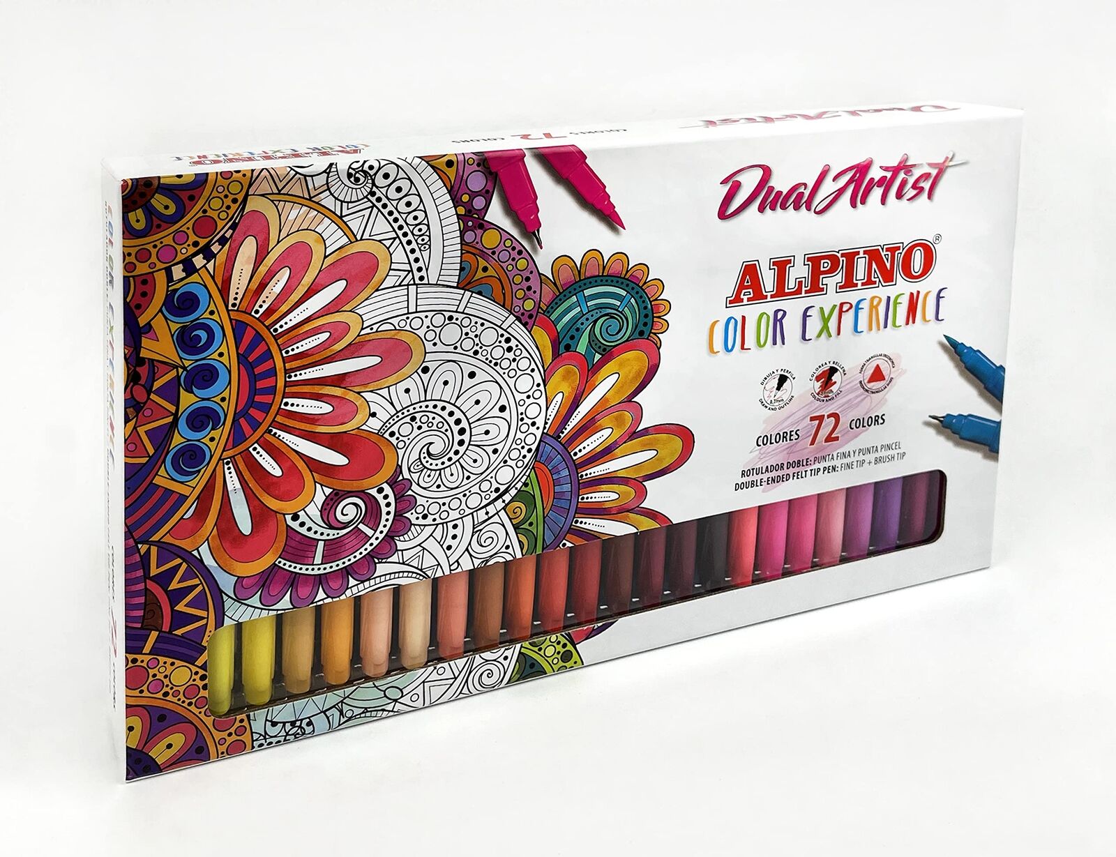 Alpino Color Experience 72 Pennarelli Dual Artist | Pennarelli a doppia punta...